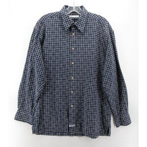 Gianfranco Rossi Shirt Medium Button Down Check Breathable Collared